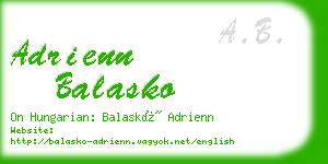 adrienn balasko business card